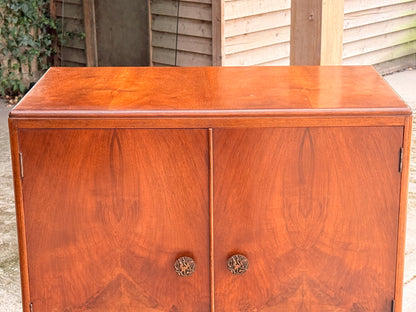British Utility F121 Walnut Tallboy, CC41, c.1940s