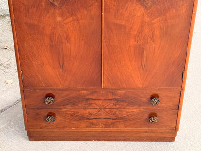 British Utility F121 Walnut Tallboy, CC41, c.1940s