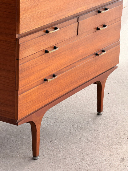 Meredew Mid-Century Teak Bureau / Writing Desk, c.1960s