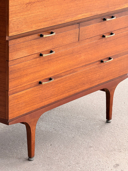 Meredew Mid-Century Teak Bureau / Writing Desk, c.1960s