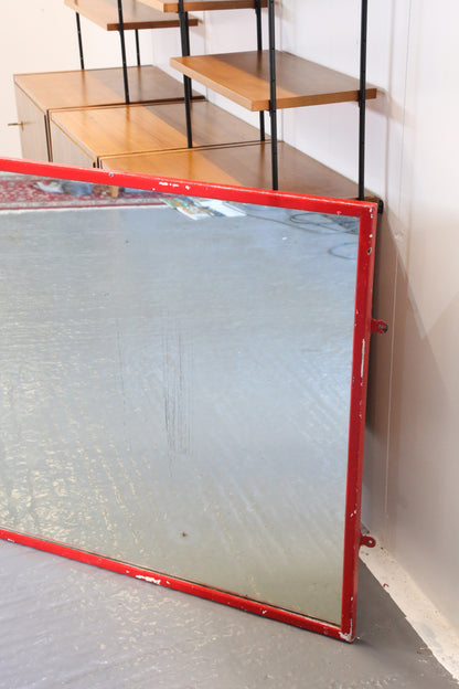 Large Mid Century Modern Rectangular Wall Mirror