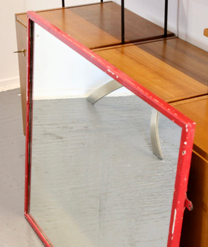 Large Mid Century Modern Rectangular Wall Mirror