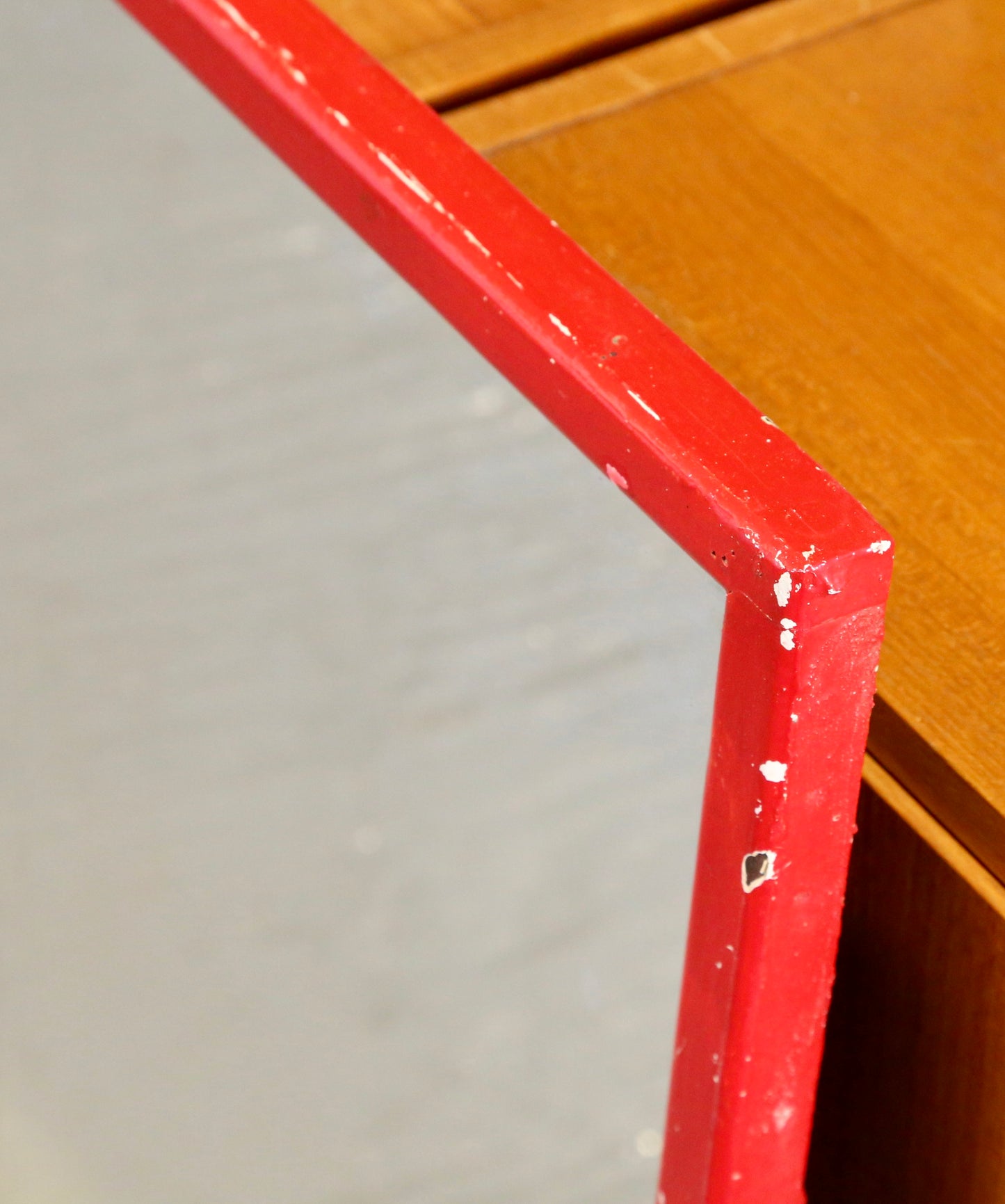 Large Mid Century Modern Rectangular Wall Mirror