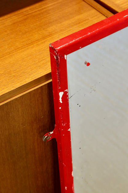 Large Mid Century Modern Rectangular Wall Mirror