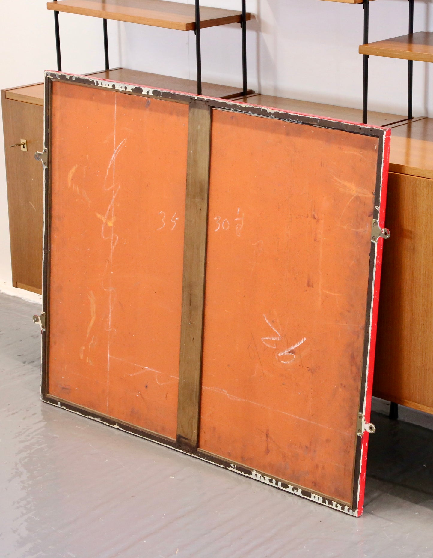 Large Mid Century Modern Rectangular Wall Mirror
