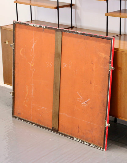 Large Mid Century Modern Rectangular Wall Mirror
