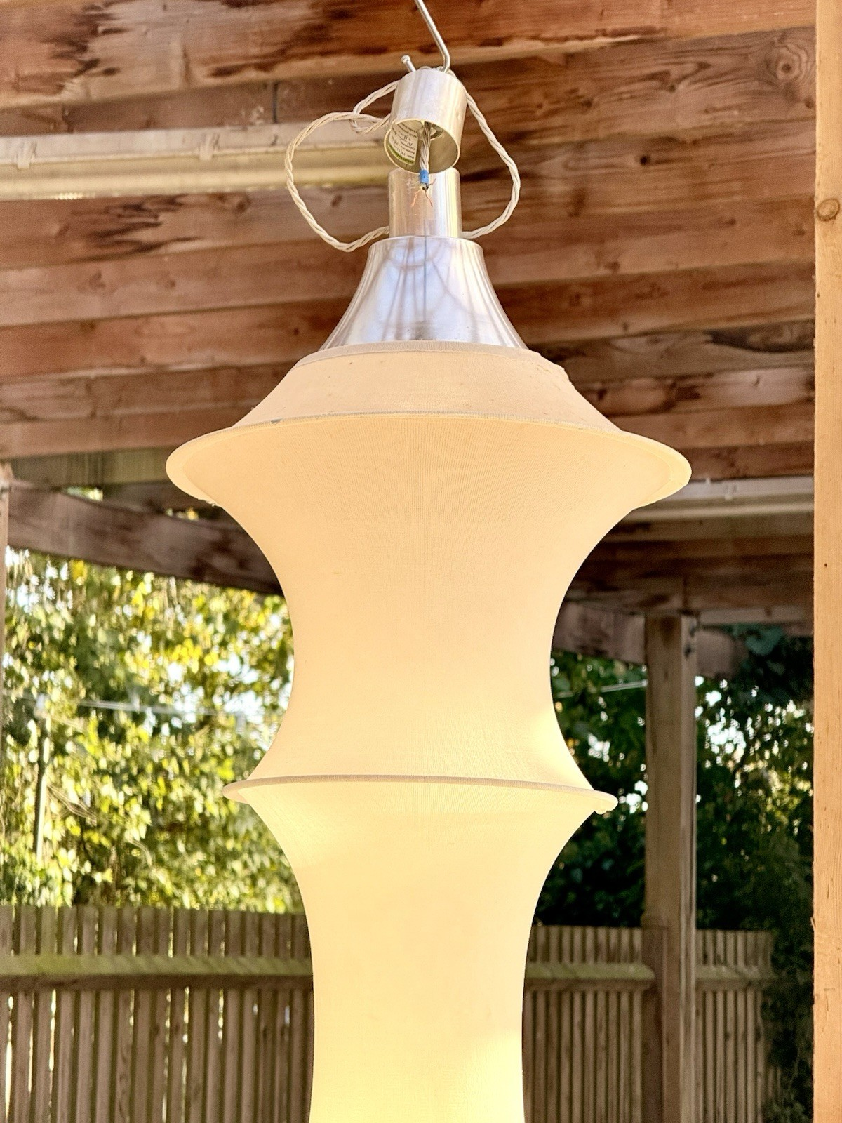 Falkland pendant lamp, upper tiers and aluminium cap