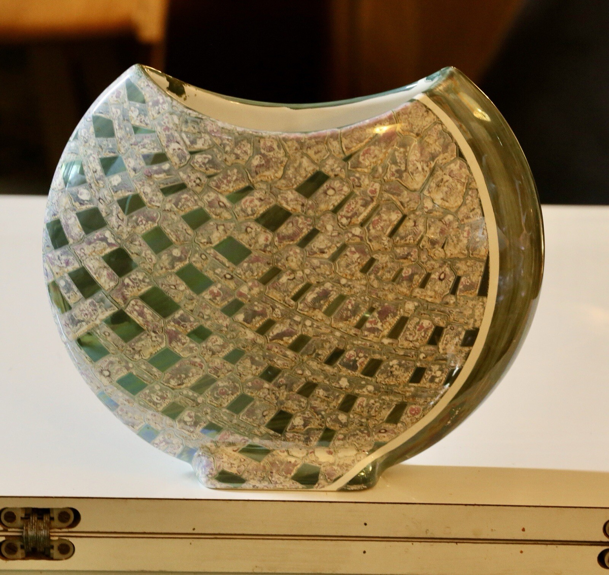 Gandria moon vase reverse, side view