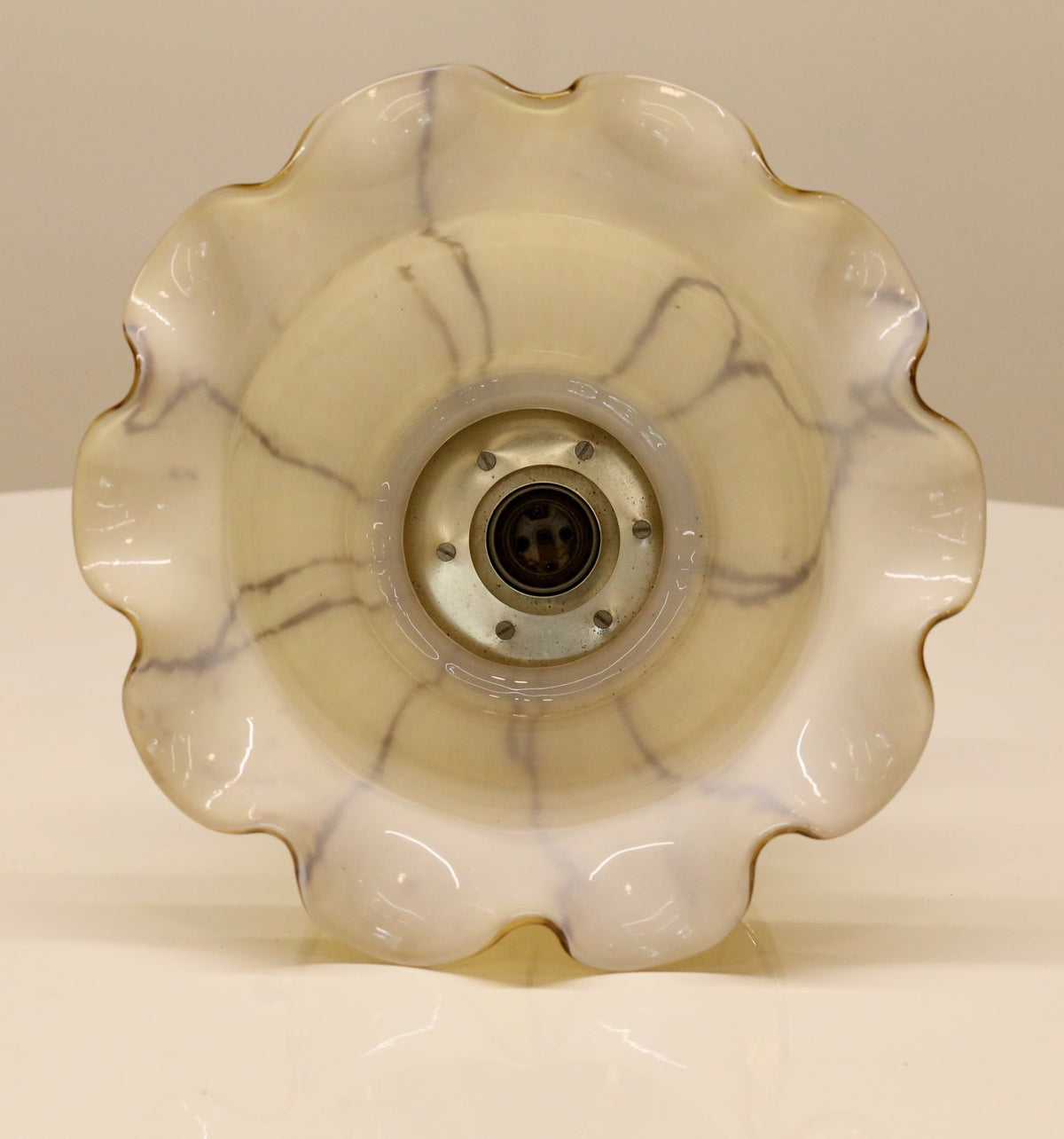 View into the Peill & Putzler shade showing bulb holder