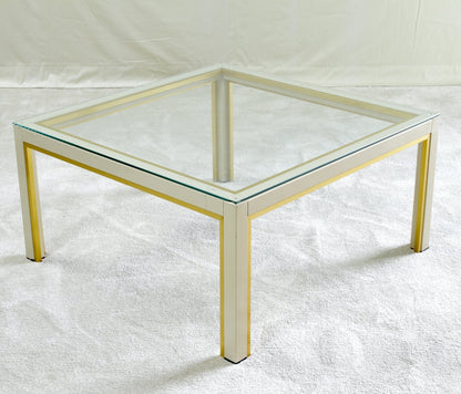 Renato Zevi gilt and lacquer coffee table, three-quarter view from above