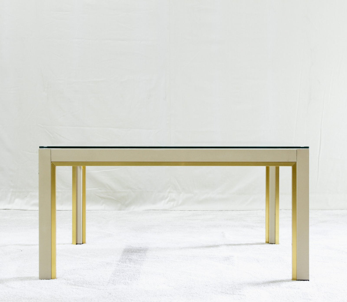 Renato Zevi gilt and lacquer coffee table, side view