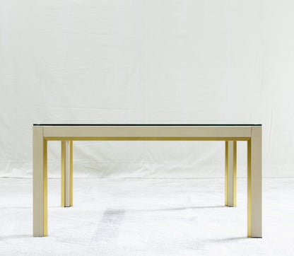 Renato Zevi gilt and lacquer coffee table, side view