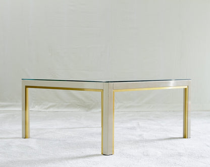 Renato Zevi gilt and lacquer coffee table, corner-on view