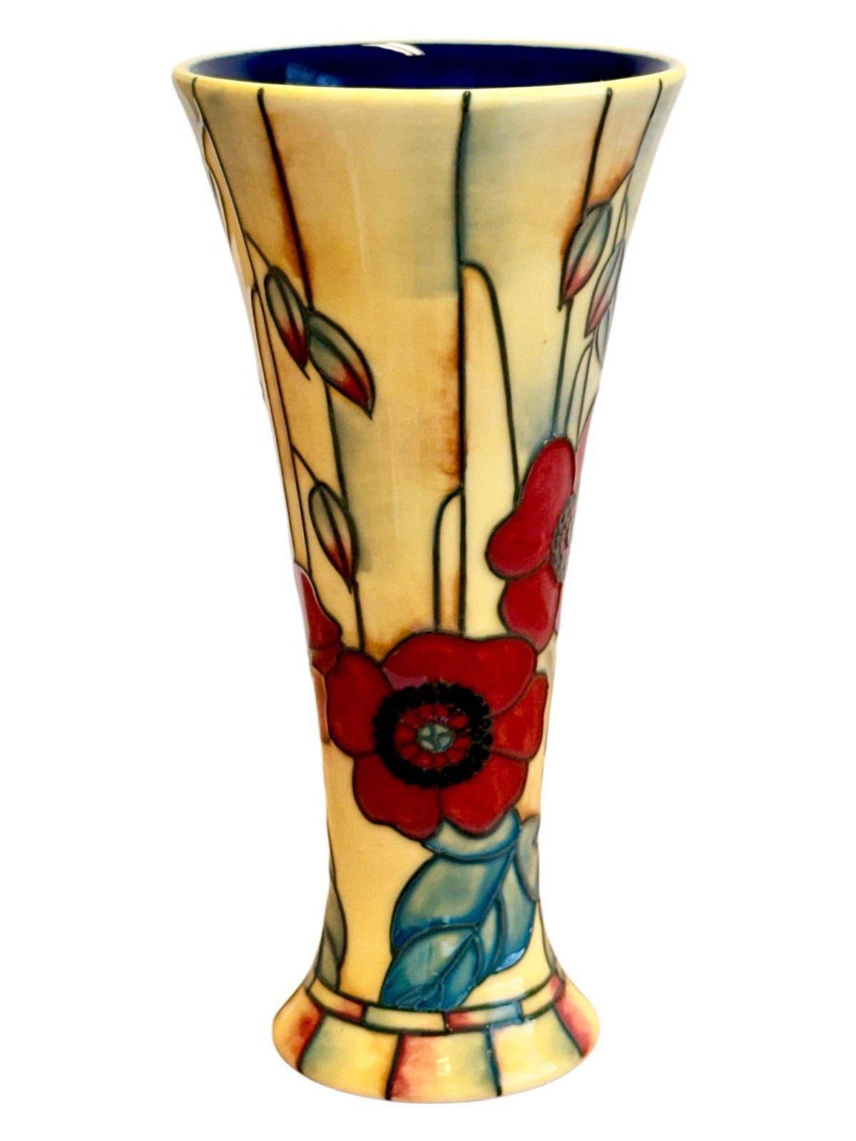 Old Tupton Ware poppy vase, reverse side