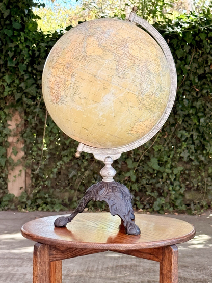 Philips 12 inch terrestrial globe, view against greenery