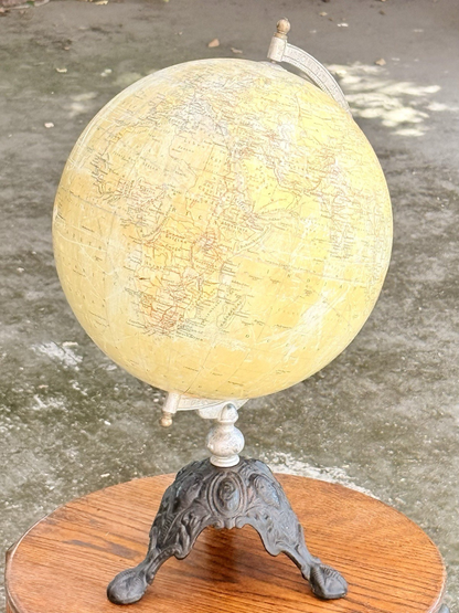 Philips 12 inch terrestrial globe, front view on a table