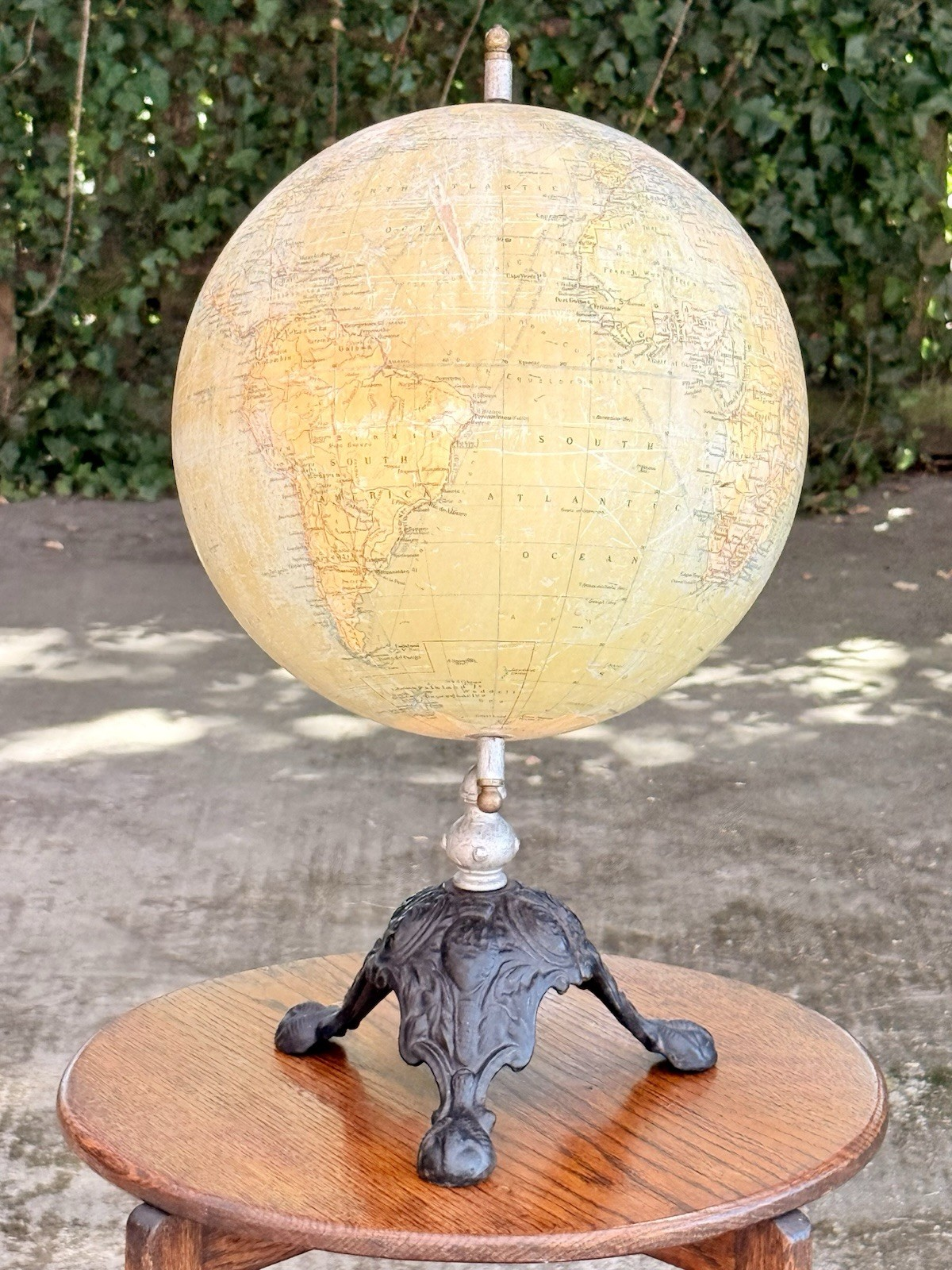 Philips 12 inch terrestrial globe, front view