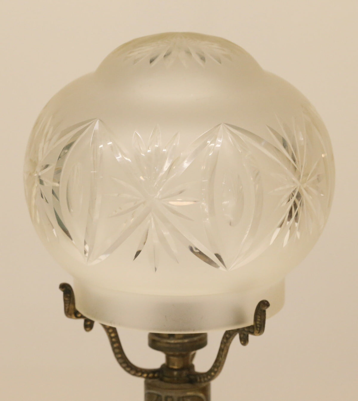 Fine Vintage Cut Crystal Glass Mushroom Form Table Lamp – image 7