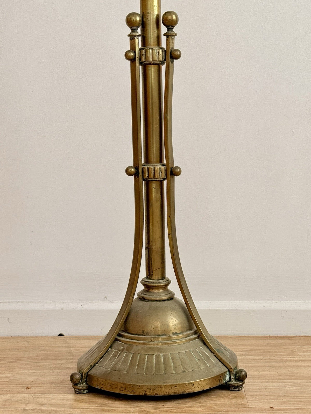 Hine & Co floor lamp, lower stem and tripod base