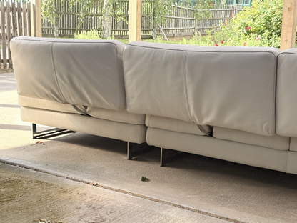 Back view of the Roche Bobois Scénario leather sofa