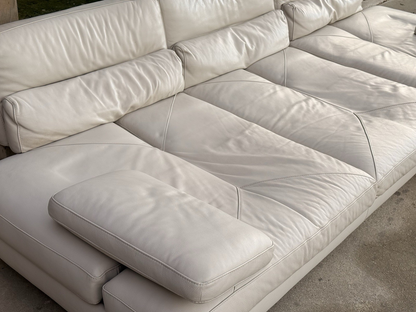 Close-up of seat with loose bolster cushion, Roche Bobois sofa